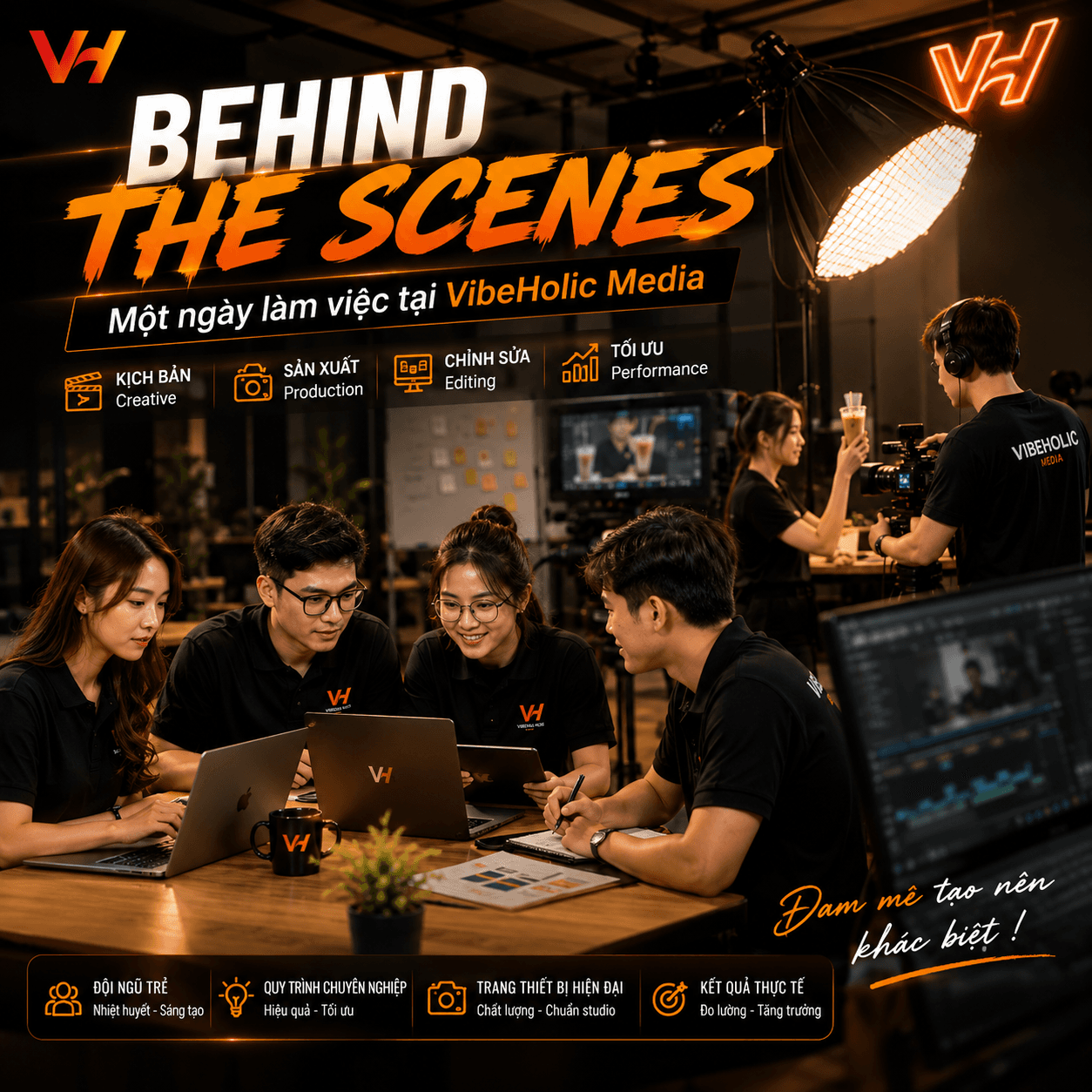 Behind the Scenes: Một ngày làm việc tại VibeHolic Media