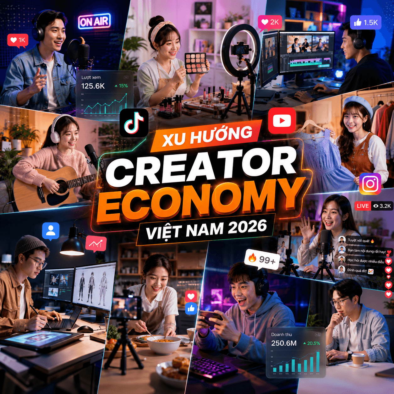 Xu hướng Creator Economy tại Việt Nam năm 2026