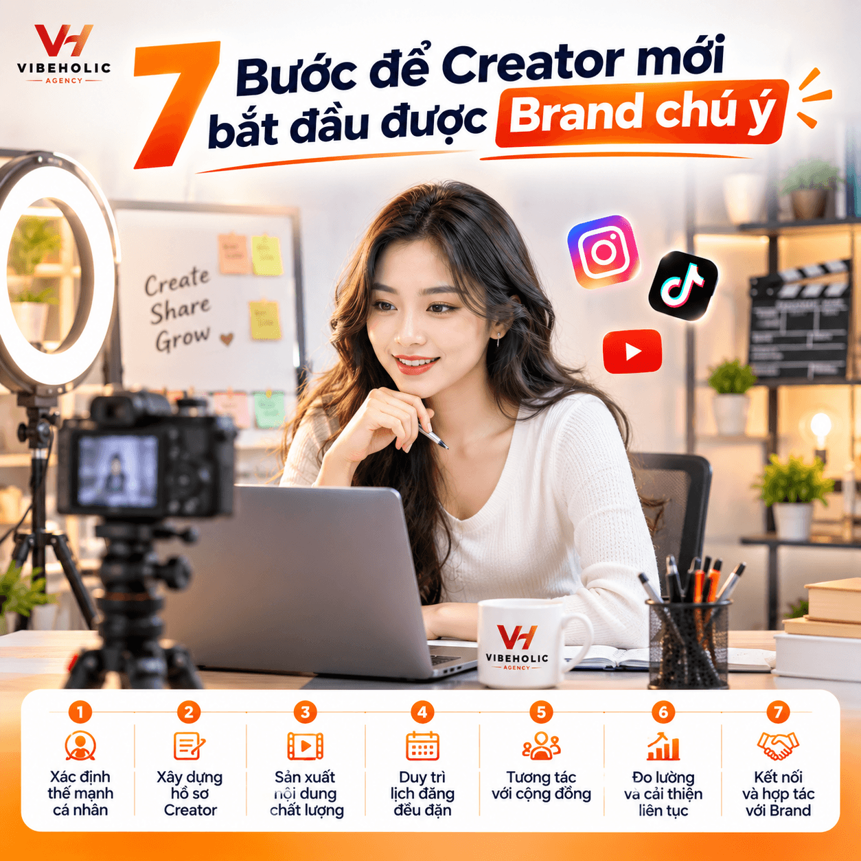 Creator mới bắt đầu - 7 bước để được brand chú ý