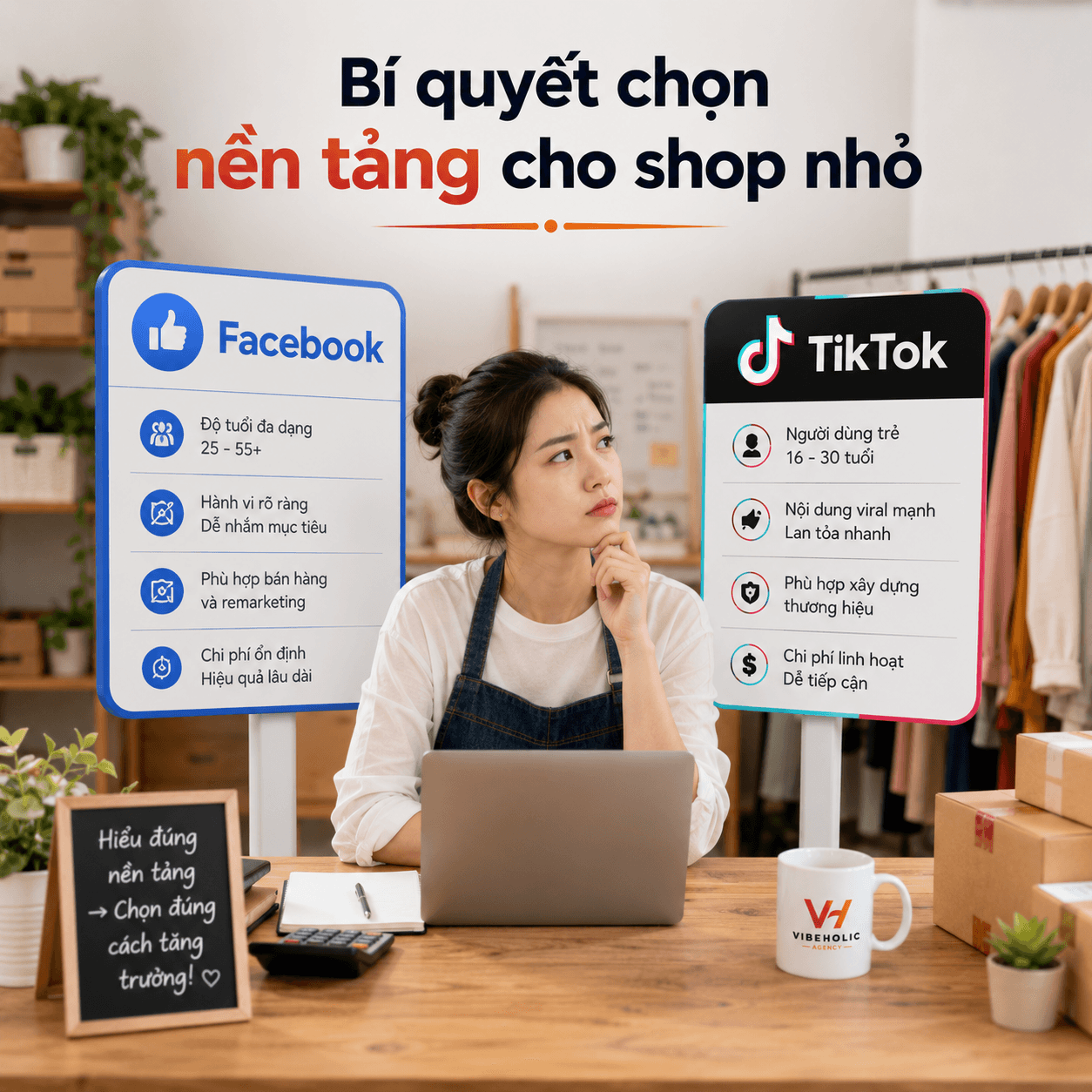Facebook Ads vs TikTok Ads - Nên chọn nền tảng nào cho shop nhỏ?