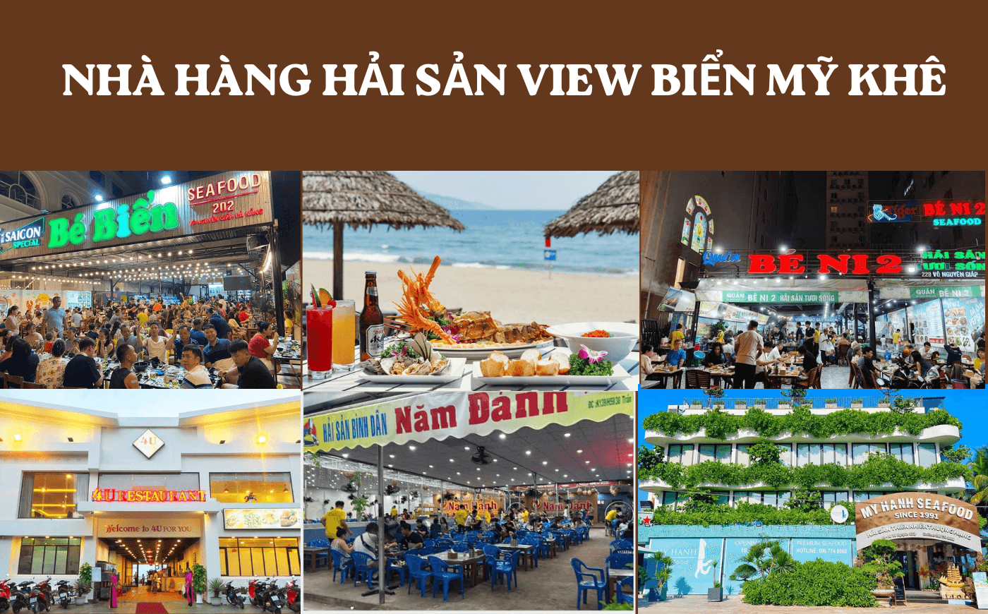 Nhà hàng hải sản view biển Mỹ Khê: Địa chỉ & thực đơn