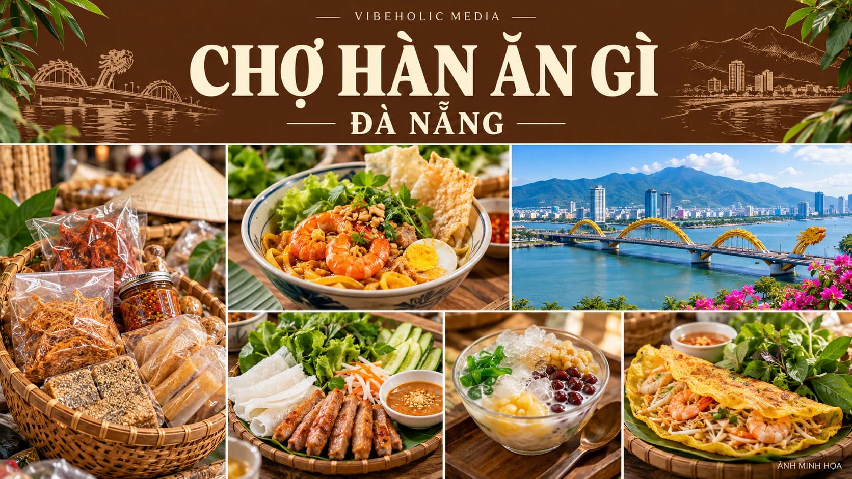 Ăn uống gần chợ Hàn Đà Nẵng: ghép bữa ăn với mua quà