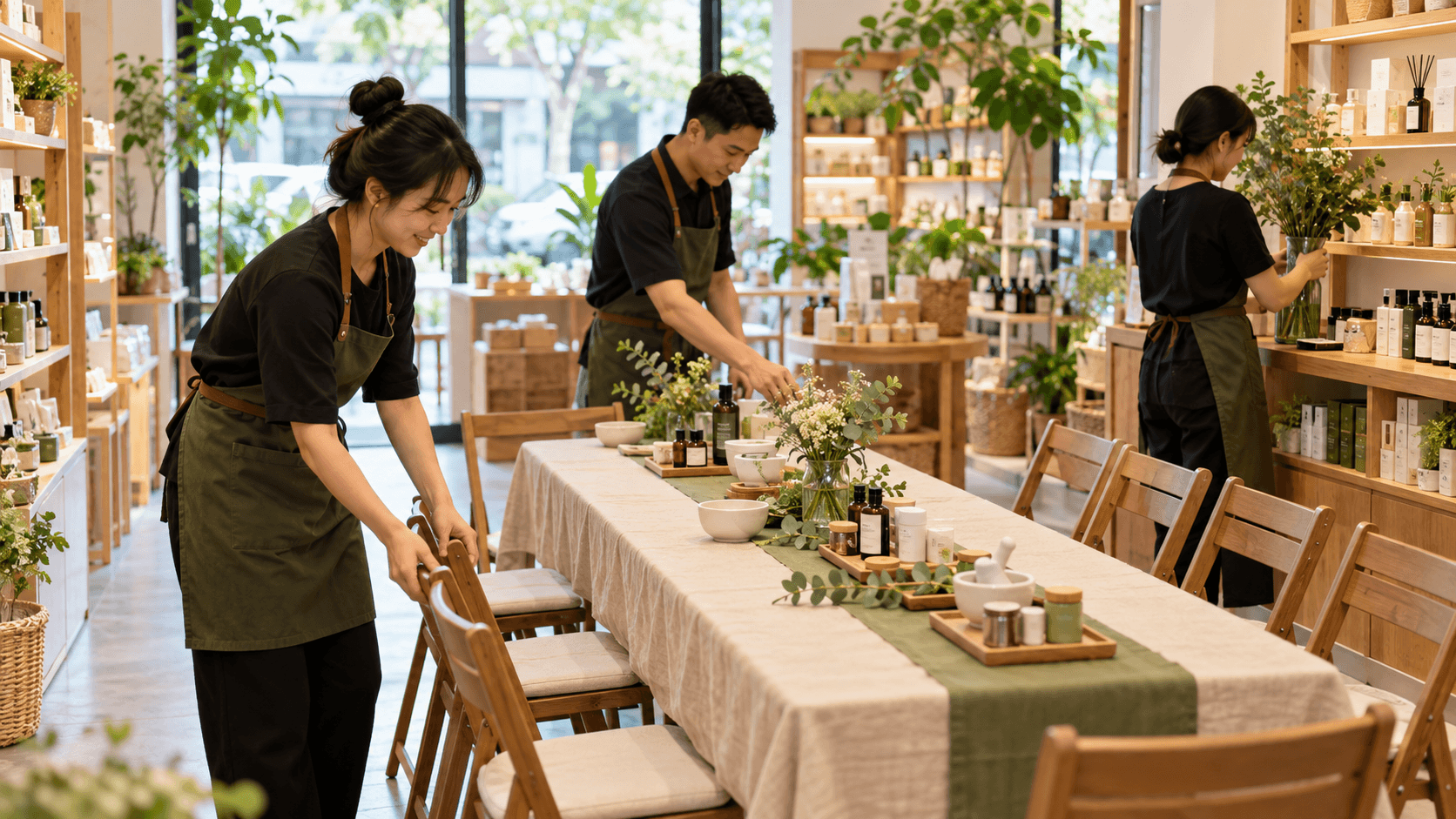Tổ chức sự kiện tại cửa hàng bán lẻ gọn và hữu ích